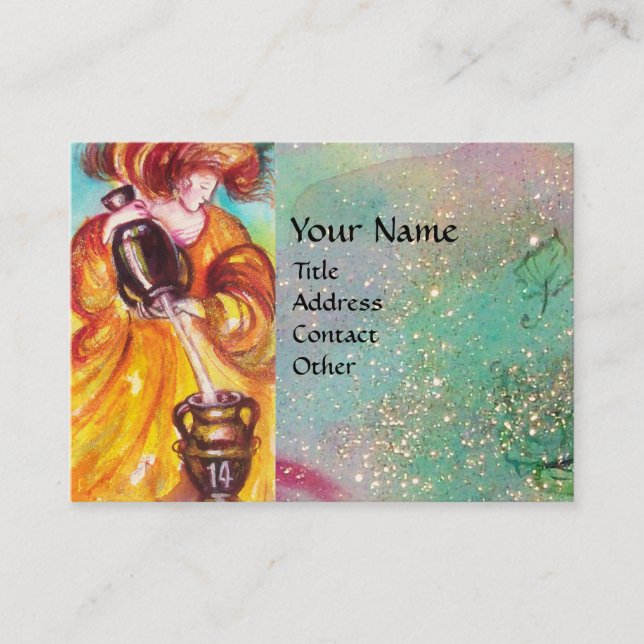 TARJETA DE VISITA TAROS DE LAS SOMBRAS PERDIDAS / LA TEMPERANCIA (Anverso)