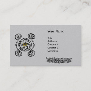 Tarjeta De Visita TAROT 2 papel de perla monograma