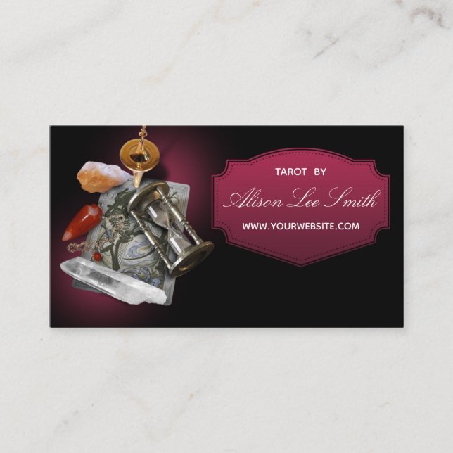 Tarjeta De Visita Tarot, astrología, astrólogo (Anverso)