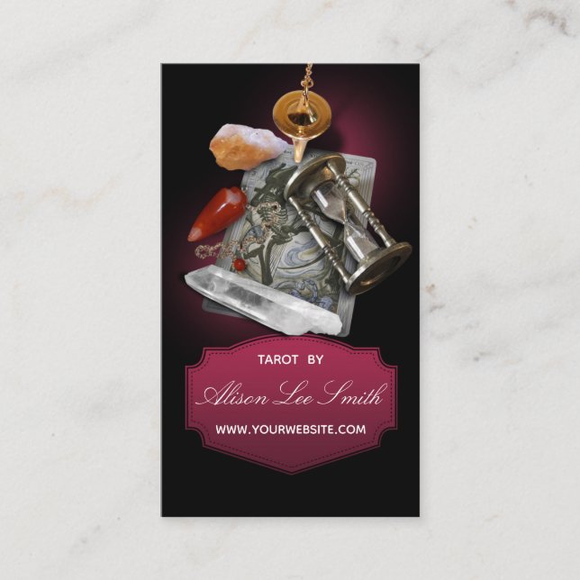 Tarjeta De Visita Tarot, astrología, astrólogo (Anverso)