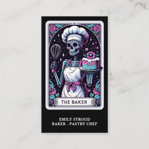 Tarjeta De Visita Tarot Baker Black Business Card