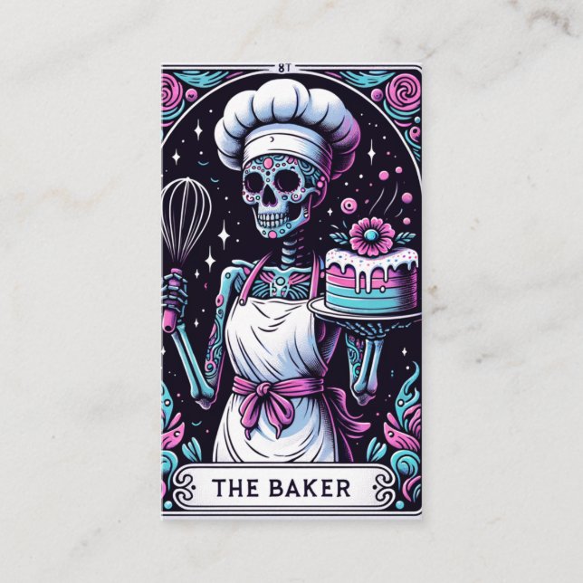 Tarjeta De Visita Tarot Baker Business Card (Anverso)