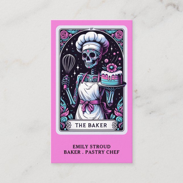 Tarjeta De Visita Tarot Baker Business Card (Anverso)