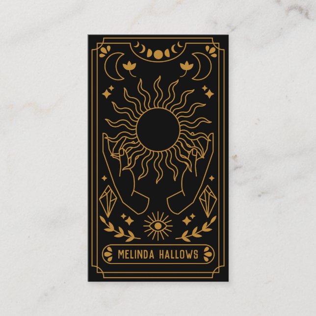 Tarjeta de visita Tarot Card Reader (Anverso)