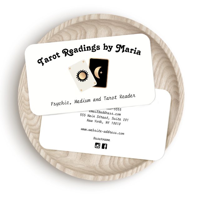 Tarjeta de visita Tarot Card Reader (Subido por el creador)