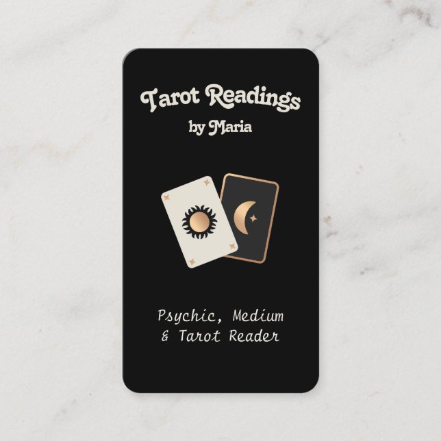 Tarjeta de visita Tarot Card Reader (Anverso)