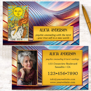 Tarjeta De Visita Tarot de Visión Psíquica Espiritual Foto 
