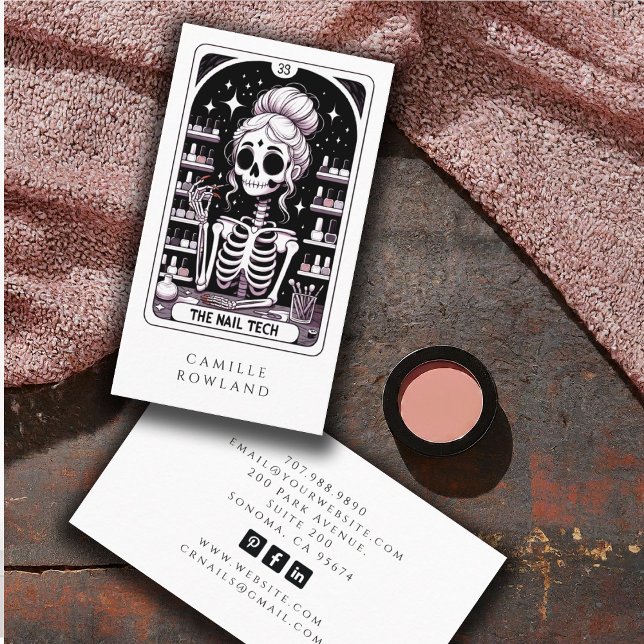 Tarjeta De Visita Tarot Nail Technician Business Card (Subido por el creador)
