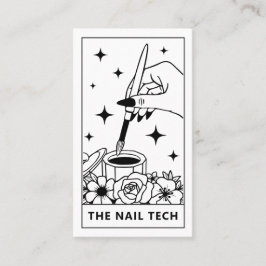 Tarjeta De Visita Tarot Nail Technician Nail Art Business Card
