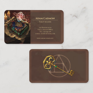 Tarjeta De Visita Tarot reader magic esoteric artful Business Card