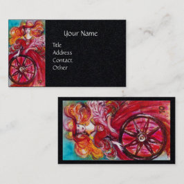 Tarjeta De Visita TAROTES DE SOMBRAS PERDIDAS Rueda De Fortune Black