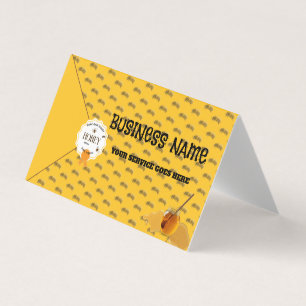 Tarjeta De Visita Tarros de Miel Abeja de Miel Panal Colmena Apiario