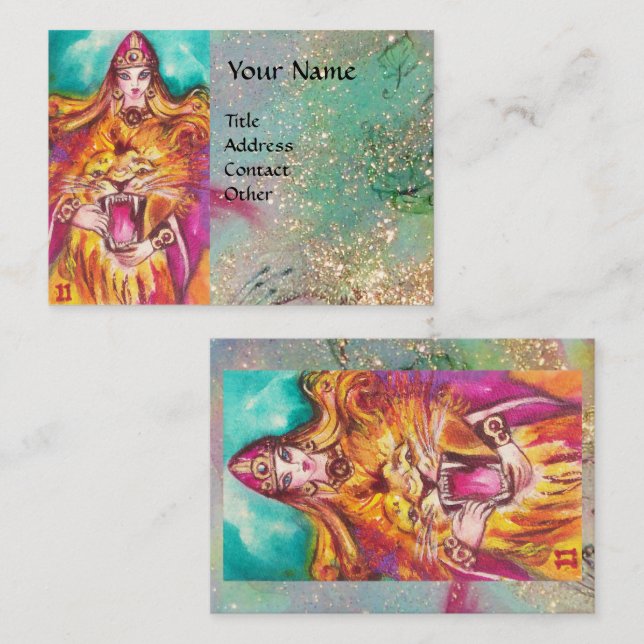 Tarjeta De Visita TARUTAS DE LAS SOMBRAS PERDIDAS/Fuerza/Fortitud (Anverso / Reverso)