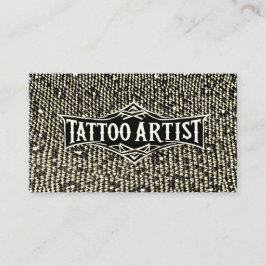 Tarjeta De Visita Tattoo Artist Body Art Salon Shop Profesional
