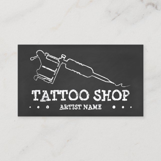 TARJETA DE VISITA TATTOO CHALK (Anverso)