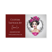 Tarjeta de visita Tattoo de personalizado