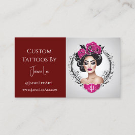 Tarjeta de visita Tattoo de personalizado