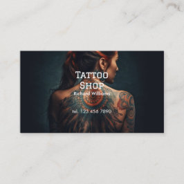 Tarjeta De Visita Tattoo Shop