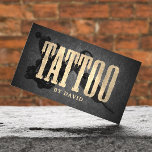 Tarjeta De Visita Tattoo Shop Tattoo Gun Vintage Gold Typografía<br><div class="desc">Tattoo Shop Tattoo Gun Vintage Gold Typography Tarjetas de Negocios.</div>
