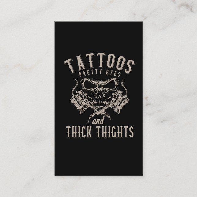 Tarjeta De Visita Tattoos Lover Artista De Tatuajes Enganchados (Anverso)