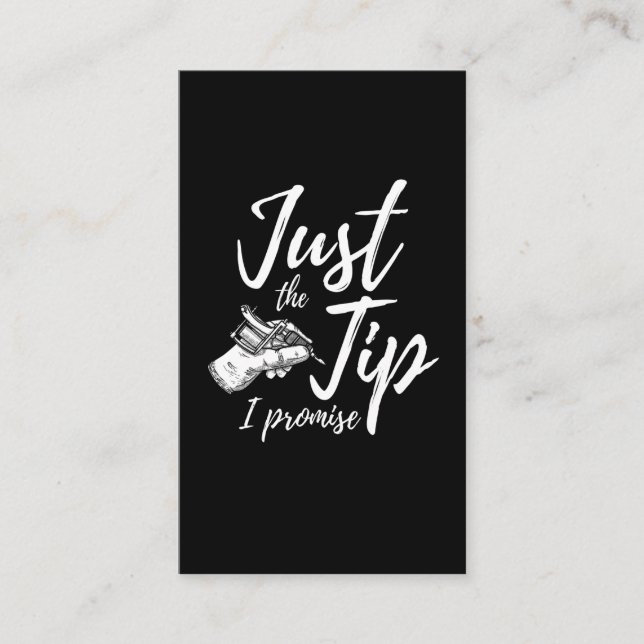 Tarjeta De Visita Tattoos Lover Tip Tattoo Artista (Anverso)