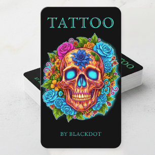 Tarjeta De Visita Tatuadores Profesionales Artista de Tatuajes Tiend
