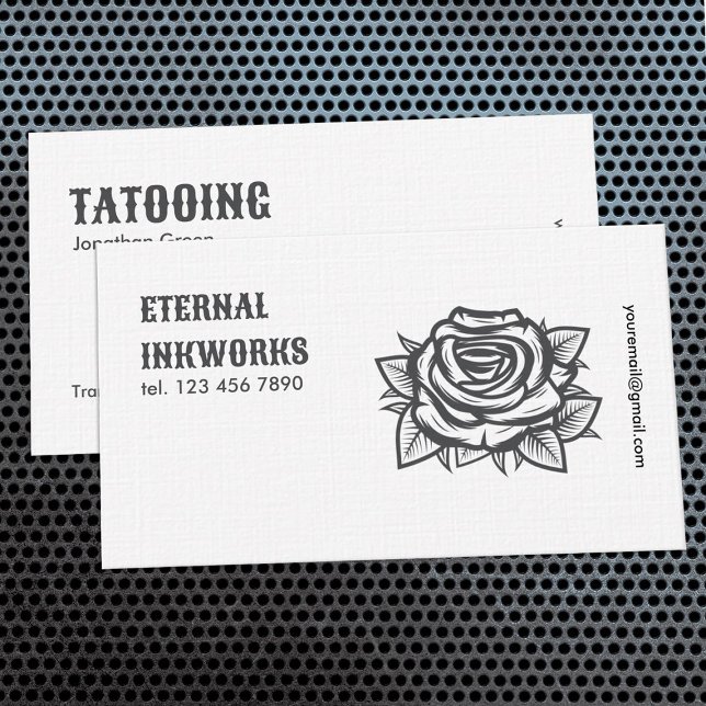 Tarjeta De Visita Tatuaje (Tattoo Studio Business Cards)