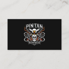 Tarjeta De Visita Tatuaje Artista Profesional Cuerpo Salón de Arte