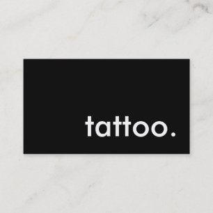Tarjeta De Visita tatuaje. (personalizable de color)