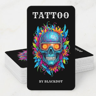 Tarjeta De Visita Tatuaje Shop & Estilo de Tatuaje Profesional Tatua