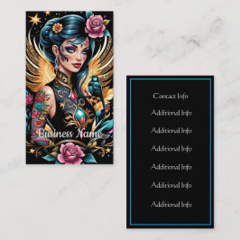 Tarjeta De Visita Tatuajes Y Rosas 2