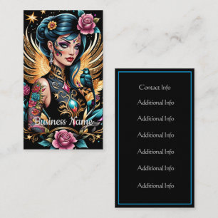Tarjeta De Visita Tatuajes Y Rosas 2