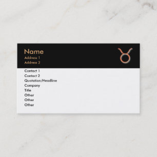 Tarjeta de visita Taurus