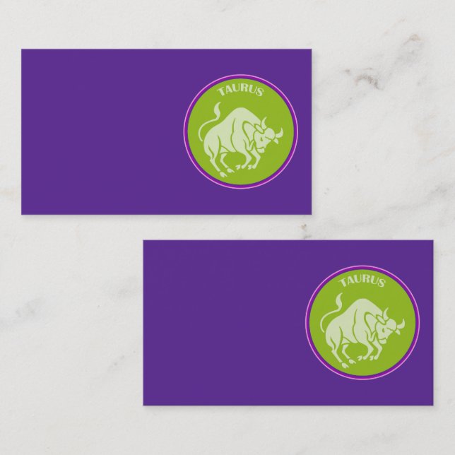 Tarjeta de visita Taurus (Anverso / Reverso)