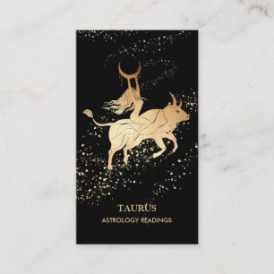 Tarjeta De Visita *~* TAURUS Zodiac Astrología lecturas de luna tor
