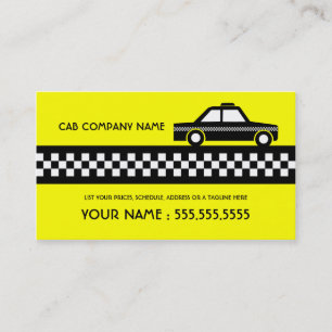 Tarjeta De Visita taxi