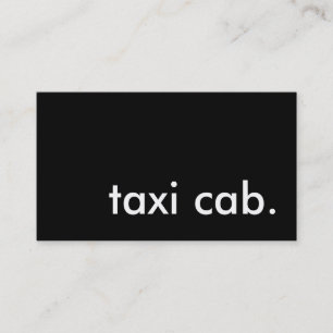 Tarjeta De Visita taxi.