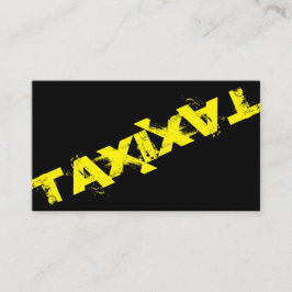 Tarjeta De Visita TAXI amarillo para taxista profesional