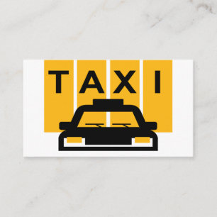 Tarjeta De Visita Taxi Auto Franjas Amarillas