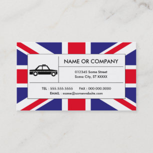 Tarjeta De Visita taxi británico