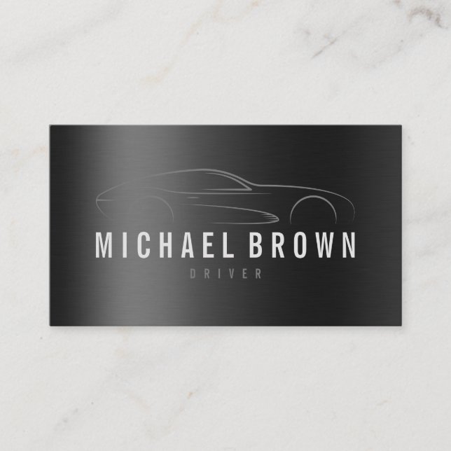 Tarjeta De Visita Taxi Cab Lux Car Driver Mobile Online Rent (Anverso)