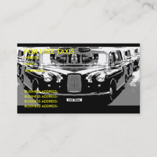 Tarjeta De Visita Taxi de Londres