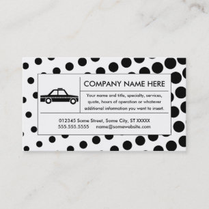 Tarjeta De Visita taxi de semitono