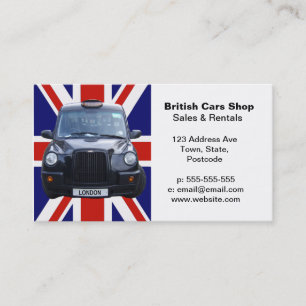 Tarjeta De Visita Taxi negro de Londres