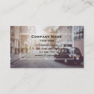 Tarjeta De Visita Taxi negro del coche de Londres