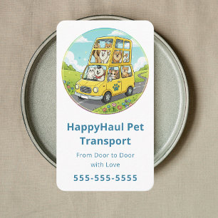 Tarjeta De Visita Taxi Profesional para Mascotas Chofer de Mascotas