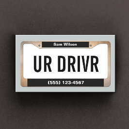 Tarjeta De Visita  Taxi Service Car Licensed Plate