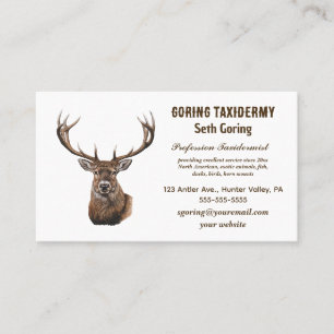 Tarjeta De Visita Taxidermista editable