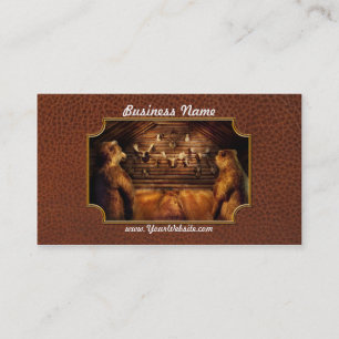 Tarjeta De Visita Taxidermy - casero de los tres osos