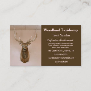 Tarjeta De Visita Taxidermy editable